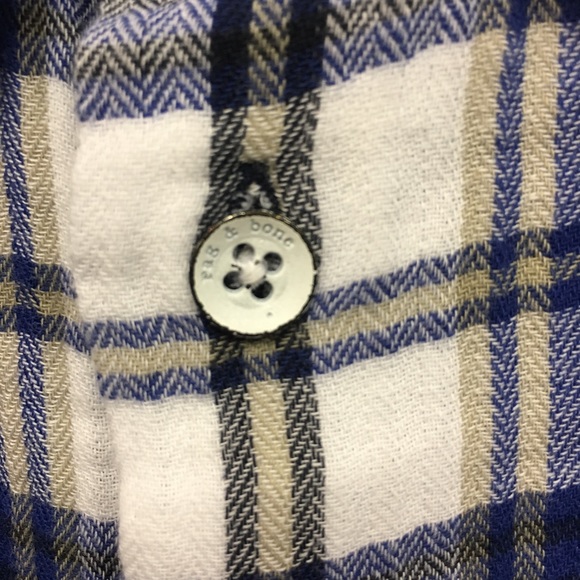 RAG & BONE Fit 3 Beach Plaid Flannel Shirt - Picture 4 of 7